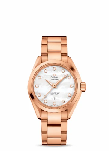 Omega Seamaster Aqua Terra 150M Master Co-Axial 34 Sedna Gold / MOP / Bracelet 231.50.34.20.55.001 (23150342055001)